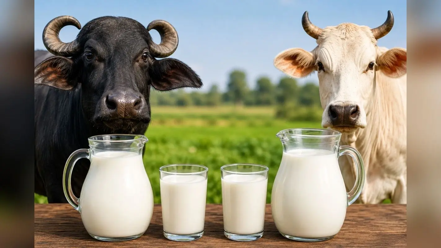 भैंस का दूध या गाय का दूध, सेहत के लिए कौन-सा है ज्यादा फायदेमंद?