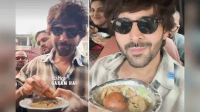 पटना में जब बीच सड़क पर कार्तिक आर्यन ने खाया लिट्टी- चोखा, ठेले के पास लग गई थी भीड़, VIDEO