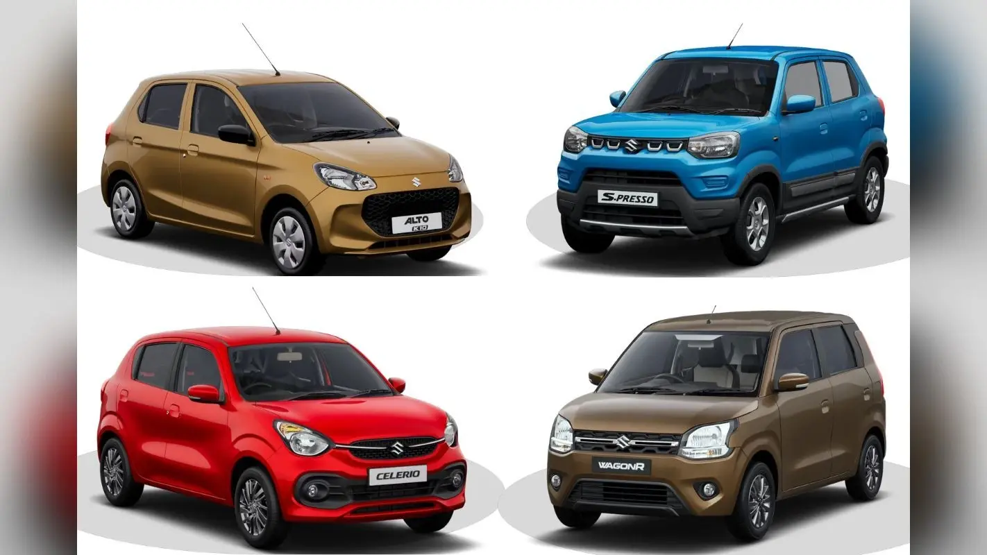 5 लाख रुपये की रेंज में आने वाली Maruti Suzuki की 4 कारें, 1 लीटर पेट्रोल में 26km तक चलेंगी