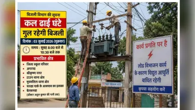 शहर के इन इलाकों में आज ढाई घंटे नहीं रहेगी बिजली, विभाग ने जारी की सूची