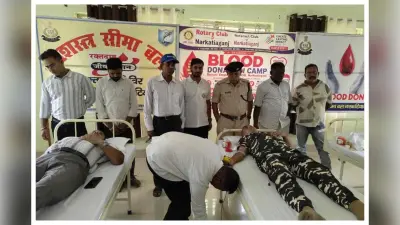 डॉक्टर दिवस पर एसएसबी के 30 जवानों ने किया रक्तदान, रोटरी क्लब ने लगाया शिविर