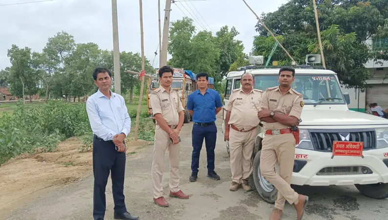 नवादा के खखन्दुआ माइंस के खिलाफ आंदोलन दूसरे दिन भी जारी, गिट्टी लदे ट्रकों का परिचालन ठप