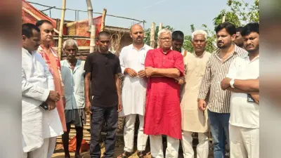 पलामू फैमिली डेथ केस : पीड़ित परिवार से मिले भाजपा नेता, जांच और सहायता की उठाई मांग
