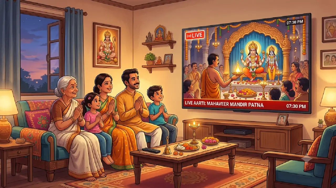 Live Aarti Patna: घर बैठे करें महावीर मंदिर और इस्कॉन के दर्शन, जानें आरती का समय