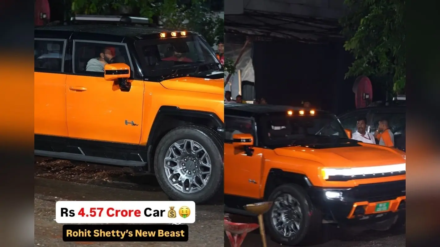 4.76 करोड़ की GMC Hummer EV ड्राइव करते दिखे रोहित शेट्टी, पहले से गैरेज में हैं कई लग्जरी कारें