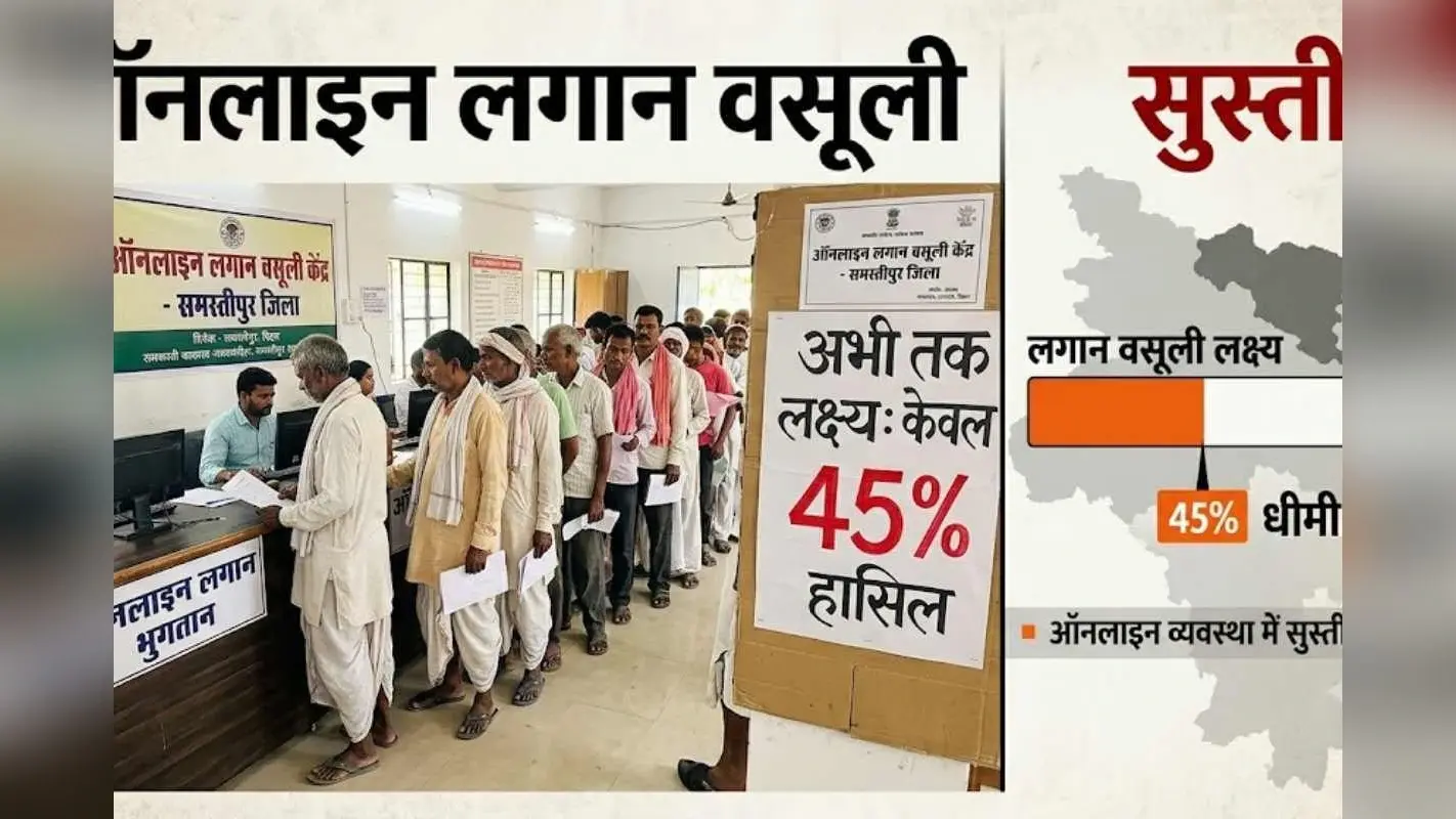Samastipur Revenue Collection: ऑनलाइन लगान वसूली में सुस्ती, जिला ने अब तक महज 45% लक्ष्य ही कर पाया हासिल