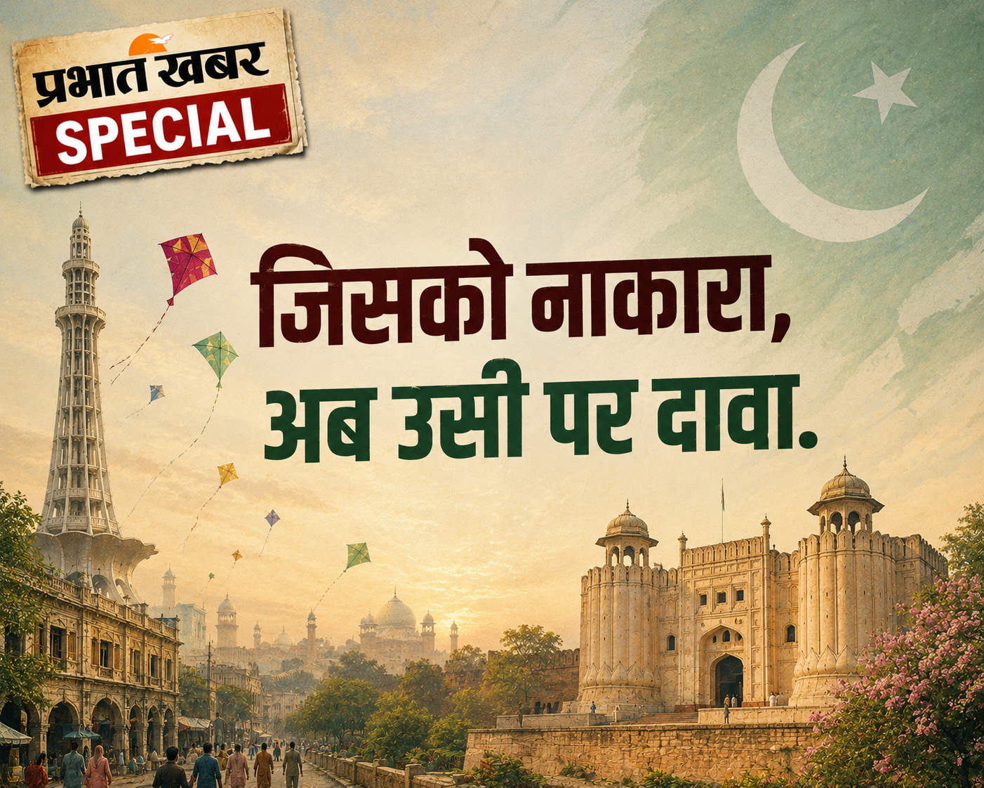 क्या कर रहे हो पाकिस्तान : पहले बसंत मनाए, फिर ‘बाबरी मस्जिद चौक’ का नाम ‘जैन मंदिर चौक’ कर दिए…