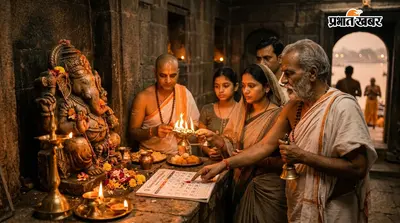 गणेश पूजा को लेकर मंदिरों में उमड़ी आस्था की भीड़, गंगाजल से अभिषेक और महाआरती में गूंजे जयकारे