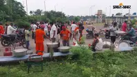 बाबाधाम से लौट रही कांवरिया बस एनएच-27 पर ट्रक से टकराई, पांच श्रद्धालु घायल, सभी की हालत खतरे से बाहर