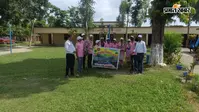 हरित भविष्य का संकल्प लेकर जदिया के उच्च माध्यमिक विद्यालय में लगाए गए 100 पौधे, छात्रों ने लिया संरक्षण का प्रण