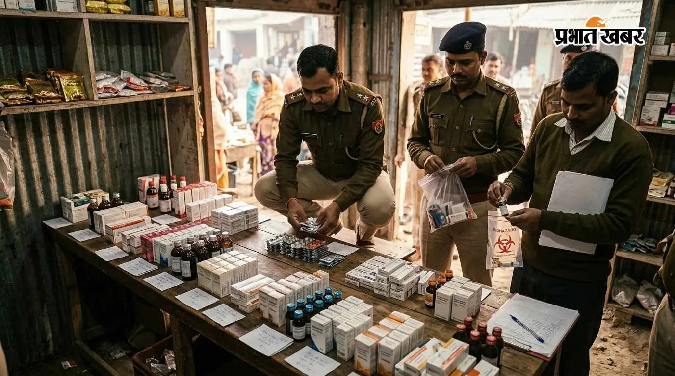 सोनकी बाजार में बिना लाइसेंस दवा दुकान पर छापेमारी, 56 प्रकार की औषधियां जब्त सोनकी बाजार में बिना लाइसेंस दवा दुकान पर छापेमारी, 56 प्रकार की औषधियां जब्त
