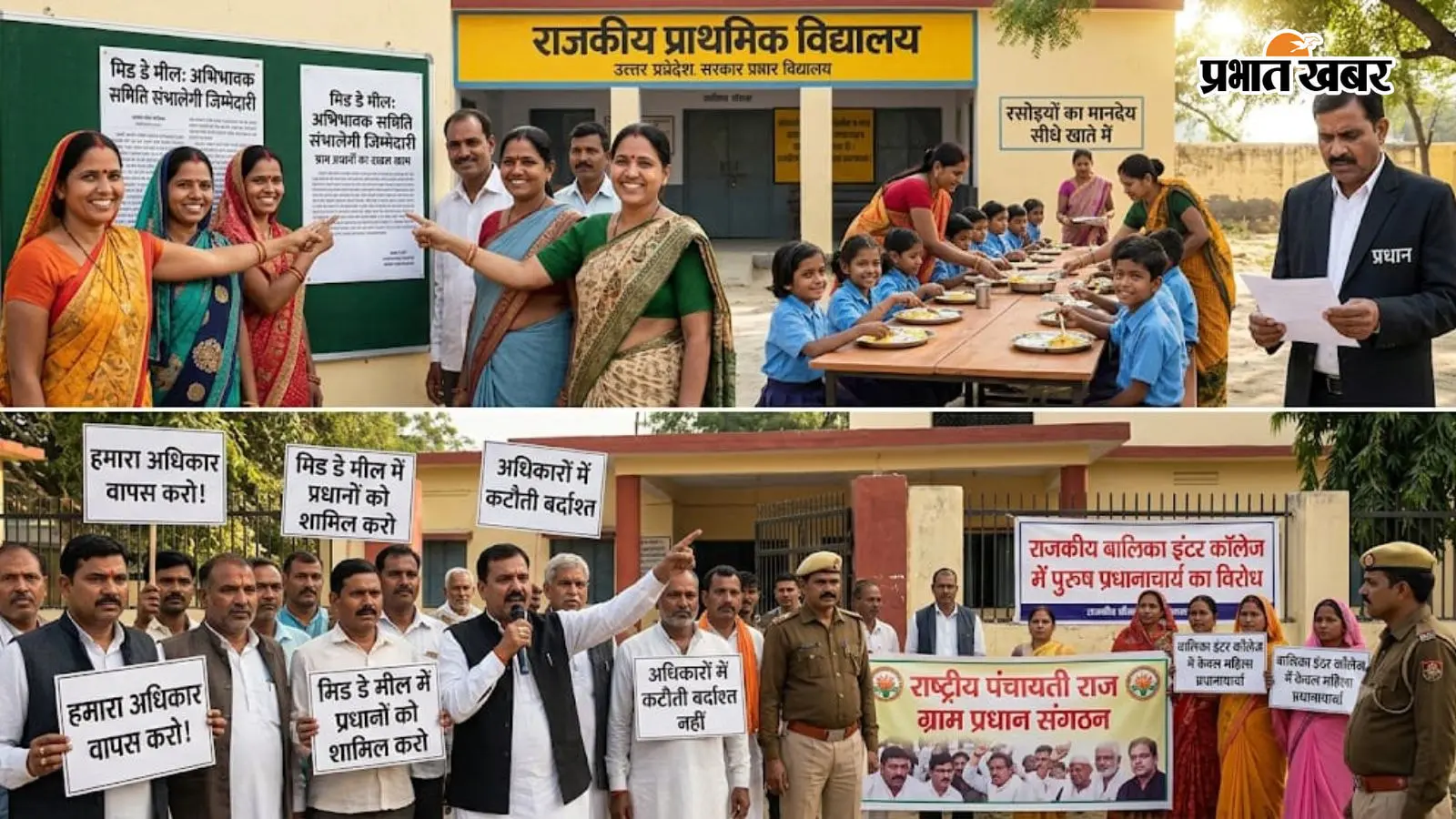 यूपी में शिक्षा व्यवस्था के दो बड़े फैसले, मिड-डे मील और शिक्षक तैनाती पर विवाद यूपी में शिक्षा व्यवस्था के दो बड़े फैसले, मिड-डे मील और शिक्षक तैनाती पर विवाद