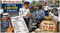 ट्रैफिक नियमों के उल्लंघन पर पुलिस की सख्त कार्रवाई, 7 महीने में वसूला 7.88 करोड़ से अधिक जुर्माना