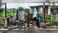 भगवानपुर बाजार में कॉस्मेटिक दुकान में लगी भीषण आग, लाखों की संपत्ति जलकर राख
