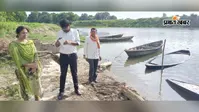 गंगा और वाया नदी के बढ़ते जलस्तर से प्रशासन सतर्क, सीओ ने तटबंधों का लिया जायजा