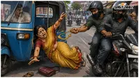टोटो सवार महिला से बाइक सवार बदमाशों ने छीने जेवरात, गिरकर महिला हुई जख्मी