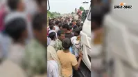 तेज रफ्तार हाइवा ने दो महिलाओं को रौंदा, एक की मौत, दूसरी गंभीर घायल, मुआवजे की मांग पर तीन घंटे जाम