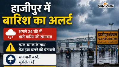 हाजीपुर में बारिश और वज्रपात का अलर्ट, गरज-चमक के साथ तेज हवाएं चलने की संभावना, जानें IMD की चेतावनी