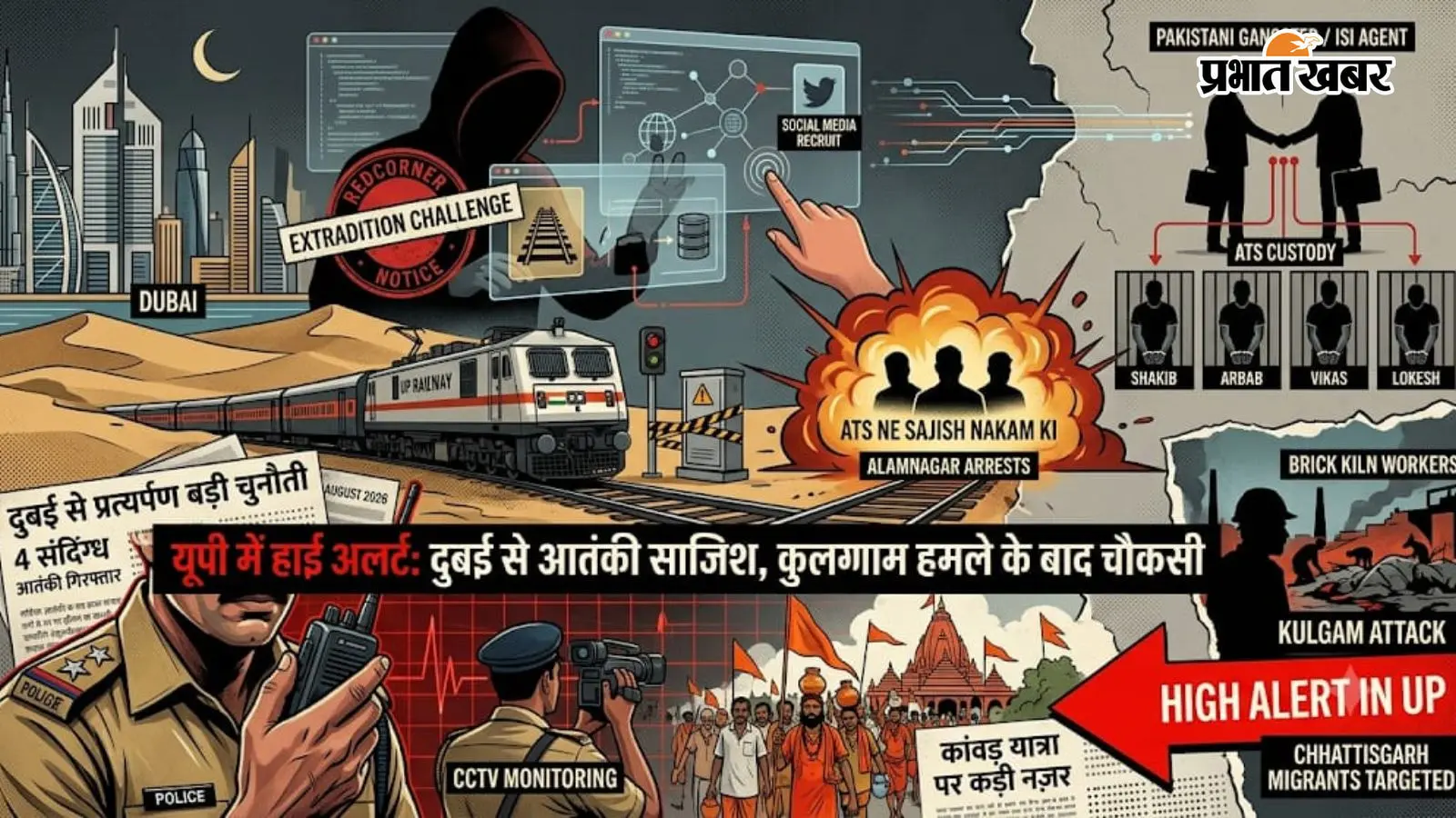 यूपी में आतंकी साजिश का पर्दाफाश, दुबई में बैठे सरगना के प्रत्यर्पण की तैयारी तेज यूपी में आतंकी साजिश का पर्दाफाश, दुबई में बैठे सरगना के प्रत्यर्पण की तैयारी तेज