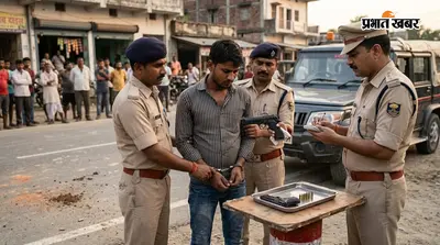 मीनापुर: मुस्तफागंज मार्ग में हवाई फायरिंग करने वाला युवक पिस्टल व गोली के साथ गिरफ्तार