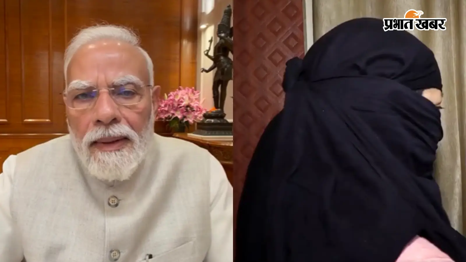 चेहरा ढके हुए लड़की की मां (दाएं) चेहरा ढके हुए लड़की की मां (दाएं)