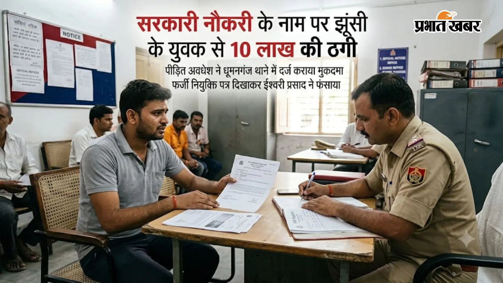 सरकारी नौकरी के नाम पर 10 लाख की ठगी, प्रयागराज के धूमनगंज थाने में केस दर्ज सरकारी नौकरी के नाम पर 10 लाख की ठगी, प्रयागराज के धूमनगंज थाने में केस दर्ज