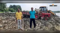 गया जी : खिजरसराय में फल्गु नदी किनारे शुरू हुआ कचरा उठाव, ट्रस्ट की पहल के बाद नगर पंचायत ने की कार्रवाई
