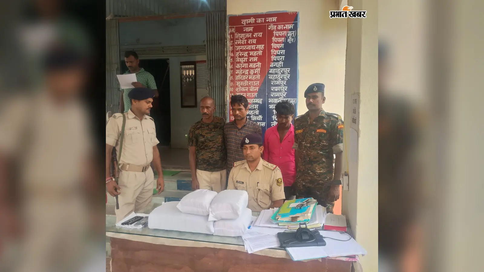 जब्त गांजा व गिरफ्तार आरोपी के साथ पुलिस | Prabhat Khabar Network जब्त गांजा व गिरफ्तार आरोपी के साथ पुलिस | Prabhat Khabar Network
