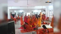 गोगाचक कांवरिया धर्मशाला में शिव भजनों पर झूम उठे कांवरिये, नृत्य और भक्ति से दूर हो रही 105 किमी यात्रा की थकान