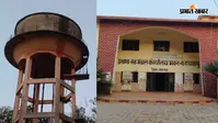 प्रखंड मुख्यालय में सरकारी निर्माण की खुली पोल, ढलाई के बीच ढहा जल मीनार का भंडार कक्ष