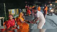 पहली सोमवारी पर भक्ति में डूबा बेगूसराय, सिमरिया से कांवर लेकर हरिगिरि धाम गढ़पुरा पहुंचे हजारों श्रद्धालु; सुरक्षा के पुख्ता इंतजाम