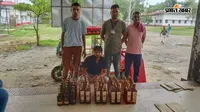 फलका के सालेहपुर में ई-रिक्शा से 50 लीटर विदेशी शराब जब्त, सेमापुर का तस्कर गिरफ्तार