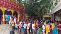 मूसलाधार बारिश में भी नहीं डिगा भक्तों का विश्वास, अंबिका भवानी के दरबार में एक लाख श्रद्धालुओं ने किया जलाभिषेक