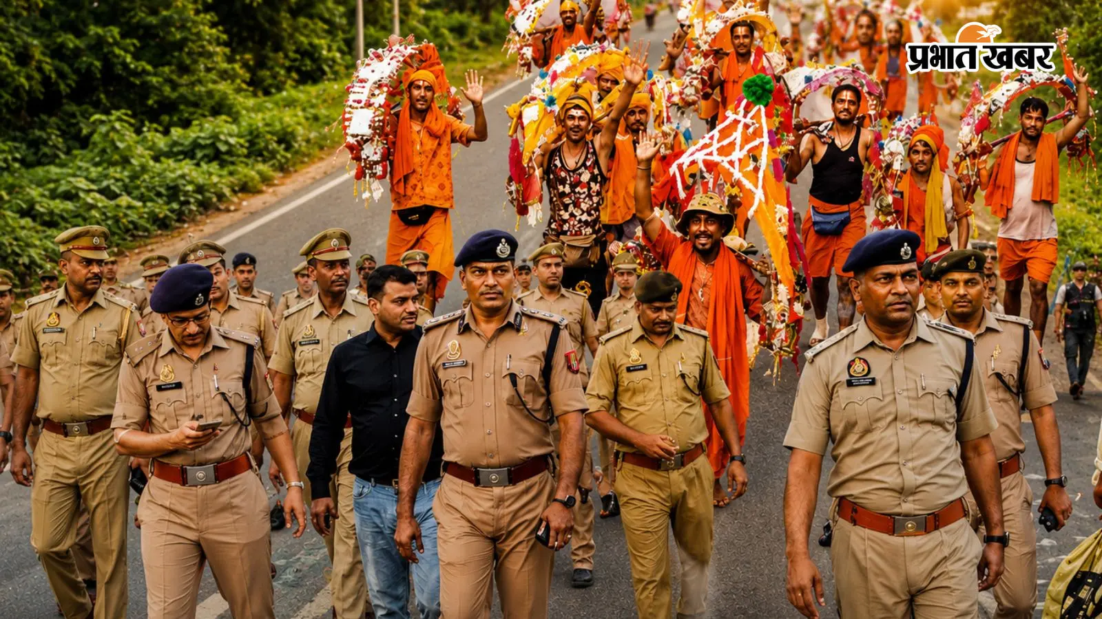 भक्ति और सुरक्षा साथ-साथ: कांवड़ यात्रा में मुस्तैद यूपी पुलिस भक्ति और सुरक्षा साथ-साथ: कांवड़ यात्रा में मुस्तैद यूपी पुलिस
