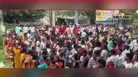 गया जी : टिकारी बिस्कोमॉन गोदाम पर खाद के लिए उमड़ी भारी भीड़, धक्का-मुक्की और ईंट-पत्थर चलने से मची अफरा-तफरी