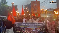 जेपीएससी-जेएसएससी अनियमितता के विरोध में एबीवीपी ने निकाली मशाल यात्रा