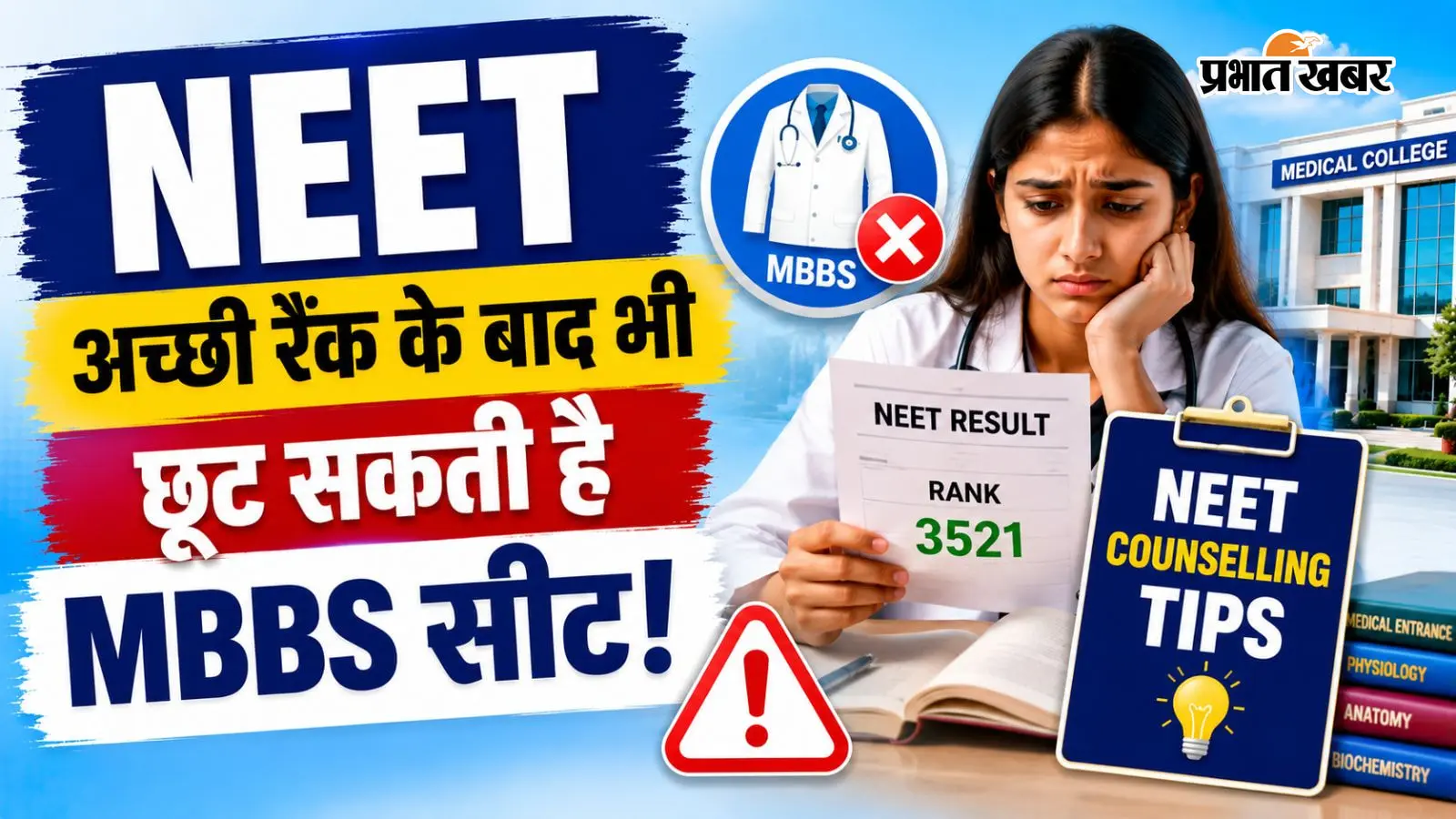 NEET में अच्छी रैंक के बाद भी छूट सकती है MBBS सीट, चॉइस लॉक करने में न करें ये गलतियां