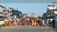 72 घंटे से गायब है बच्चा, ग्रामीणों का फूटा गुस्सा, NH-727B को किया जाम
