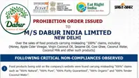 FSSAI का एक्शन : '100% शुद्ध' दावे वाले डाबर के शहद और घी की बिक्री पर रोक