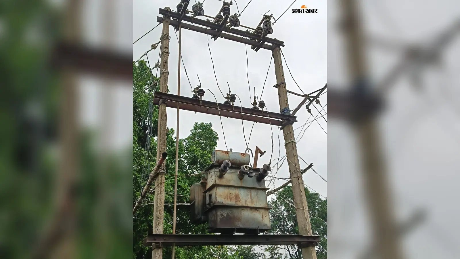 बक्सर के केसठ में आकाशीय बिजली गिरने से कई ट्रांसफार्मर क्षतिग्रस्त, ईंट-भट्ठे की चिमनी में आई दरार