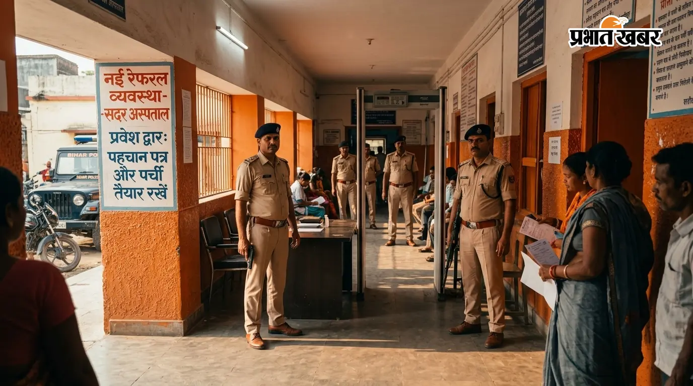 समस्तीपुर: सरकारी अस्पतालों में नई रेफरल व्यवस्था लागू, सदर अस्पताल में सुरक्षा के कड़े इंतजाम