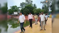 न्यू कॉलोनी पोखर के सौंदर्यीकरण का 90 प्रतिशत कार्य पूरा, बोटिंग, आकर्षक रोशनी और बैठने की मिलेगी सुविधा