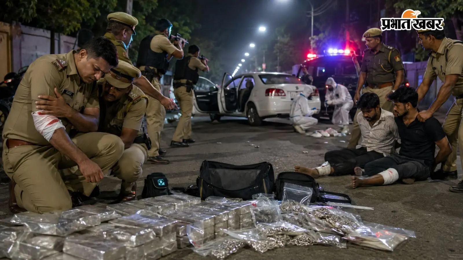 वाराणसी में गोलियों की गूंज, बदमाशों की फायरिंग में SOG प्रभारी घायल; जवाबी कार्रवाई में दो आरोपी गिरफ्तार