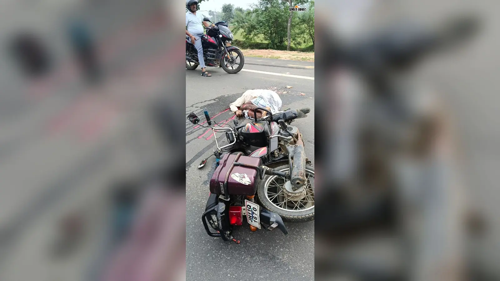 एनएच-333 पर तेज रफ्तार ट्रक ने बाइक सवार को रौंदा, मौके पर ही मौत