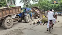 सारण में सफाई कर्मियों की हड़ताल सातवें दिन भी जारी, कचरे के ढेर से बढ़ी बीमारी की आशंका