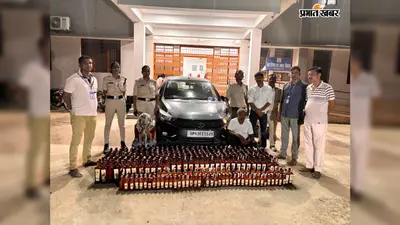 गोपालगंज में 277 लीटर शराब जब्त, तीन तस्कर गिरफ्तार; बाइक और टाटा टियागो कार भी जब्त