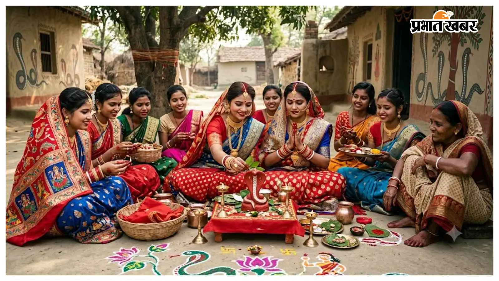 सुप्पी में मधुश्रावणी पर्व की धूम, नवविवाहिताओं ने नाग देवता की पूजा कर अखंड सौभाग्य की मांगी कामना