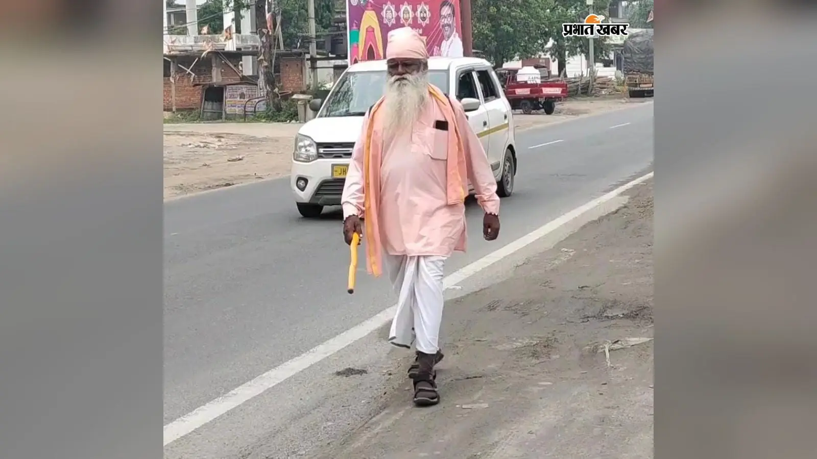70 वर्षीय शिव खंडेश्वर महाराज की अनोखी यात्रा, सात-आठ महीने में पूरा करेंगे 10 हजार किमी