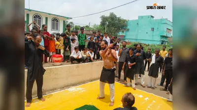 हसनपुरा में गमगीन माहौल में मनाया गया चेहल्लुम, जंजीरी मातम कर युवाओं ने दी इमाम हुसैन को श्रद्धांजलि