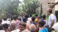हाजीपुर सती स्थान मंदिर के पास रास्ते के विवाद में हंगामा, अधिकारी और पुलिस बल मौके पर तैनात